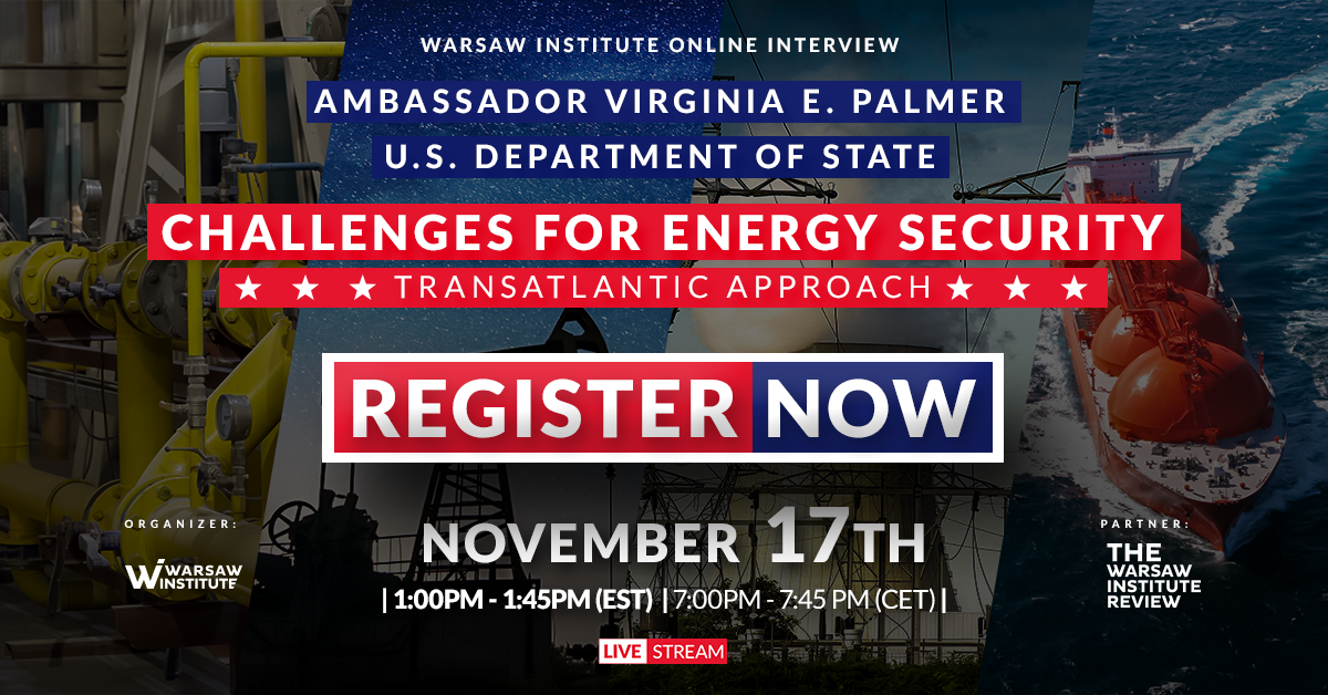 Challenges For Energy Security. Transatlantic Approach | Online interview