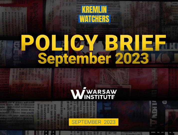 Policy Brief Within Kremlin Watchers Project – 09/2023